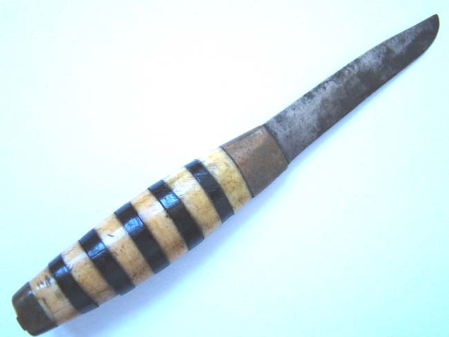 A rare 19th century Whaler's Knife with whalebone sheath circa 1850 — image 3
